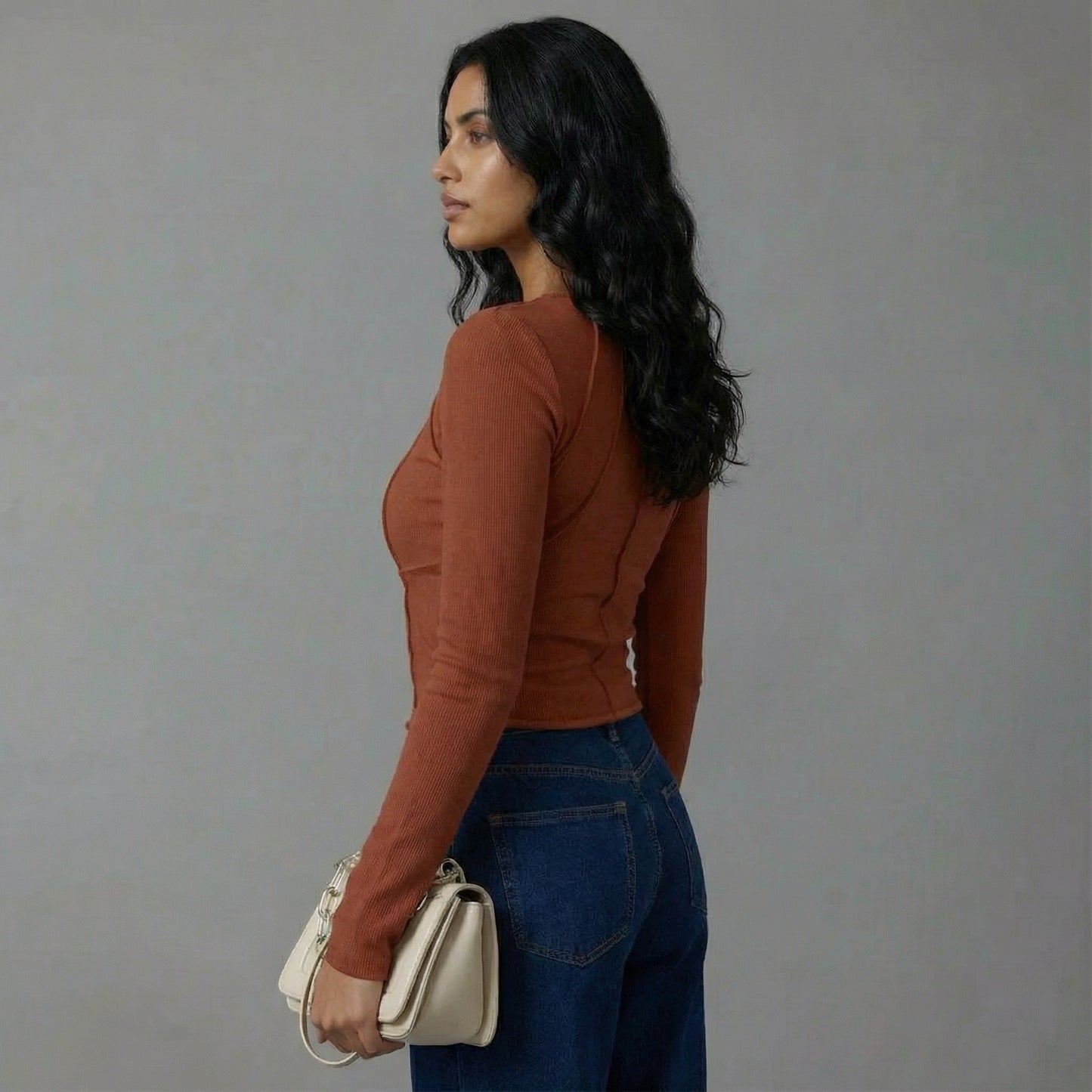 Lyra Ribbed Contour Top